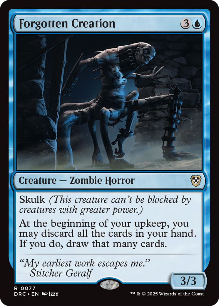 Forgotten Creation [Aetherdrift Commander] | Devastation Store