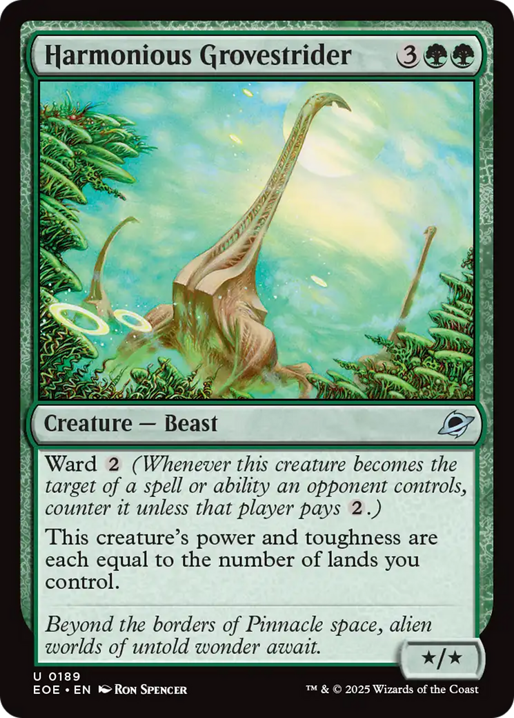 Harmonious Grovestrider [Edge of Eternities] | Devastation Store