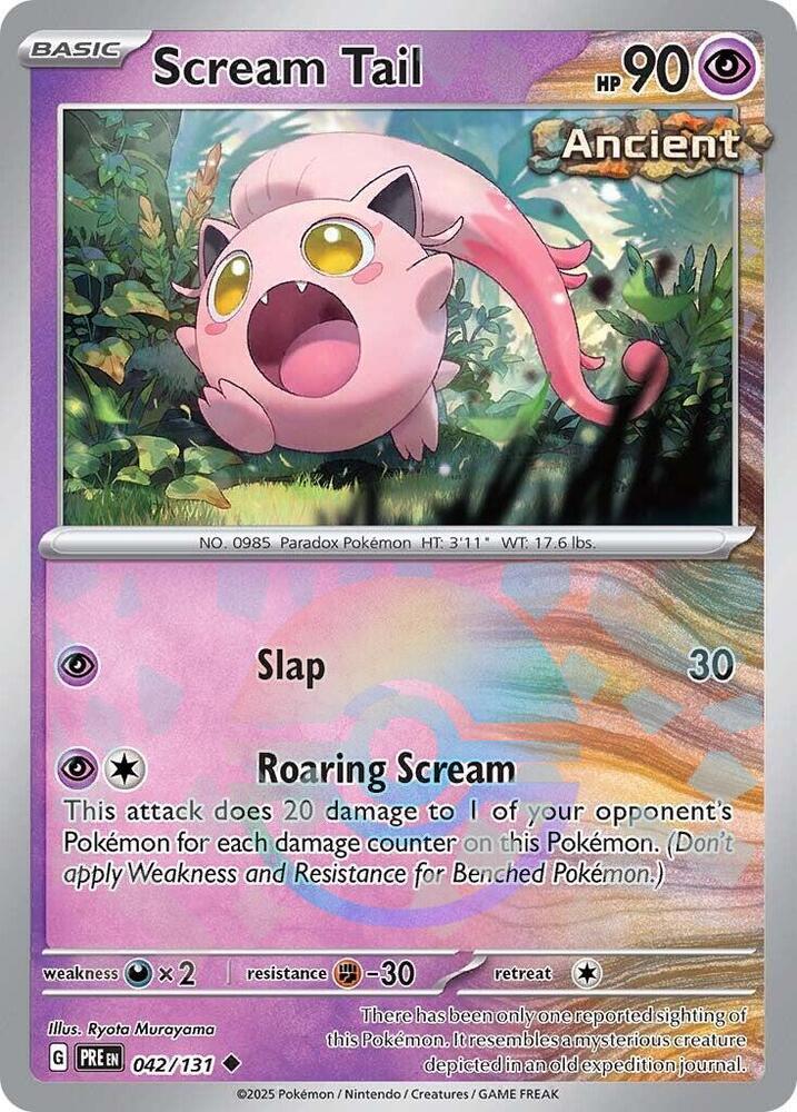 Scream Tail (042/131) (Poke Ball Pattern) [Scarlet & Violet: Prismatic Evolutions] | Devastation Store