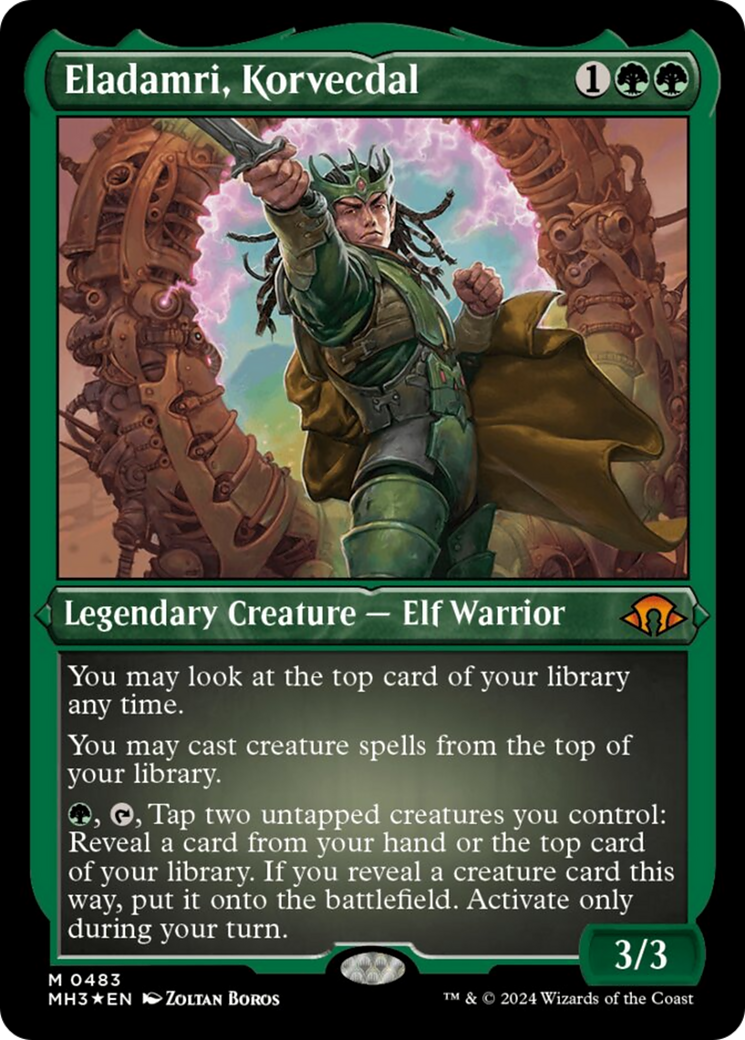 Eladamri, Korvecdal (Foil Etched) [Modern Horizons 3] | Devastation Store