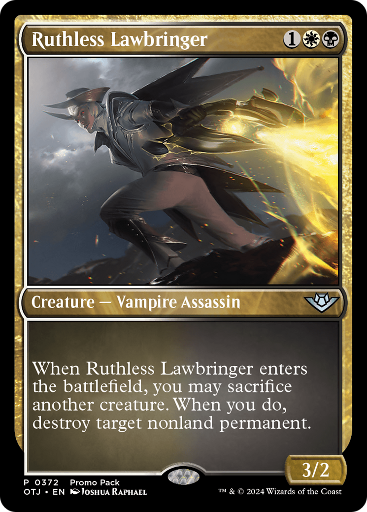 Ruthless Lawbringer (Promo Pack) [Outlaws of Thunder Junction Promos] | Devastation Store