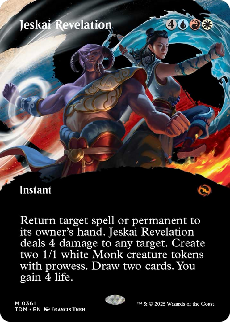 Jeskai Revelation (Borderless) [Tarkir: Dragonstorm] | Devastation Store