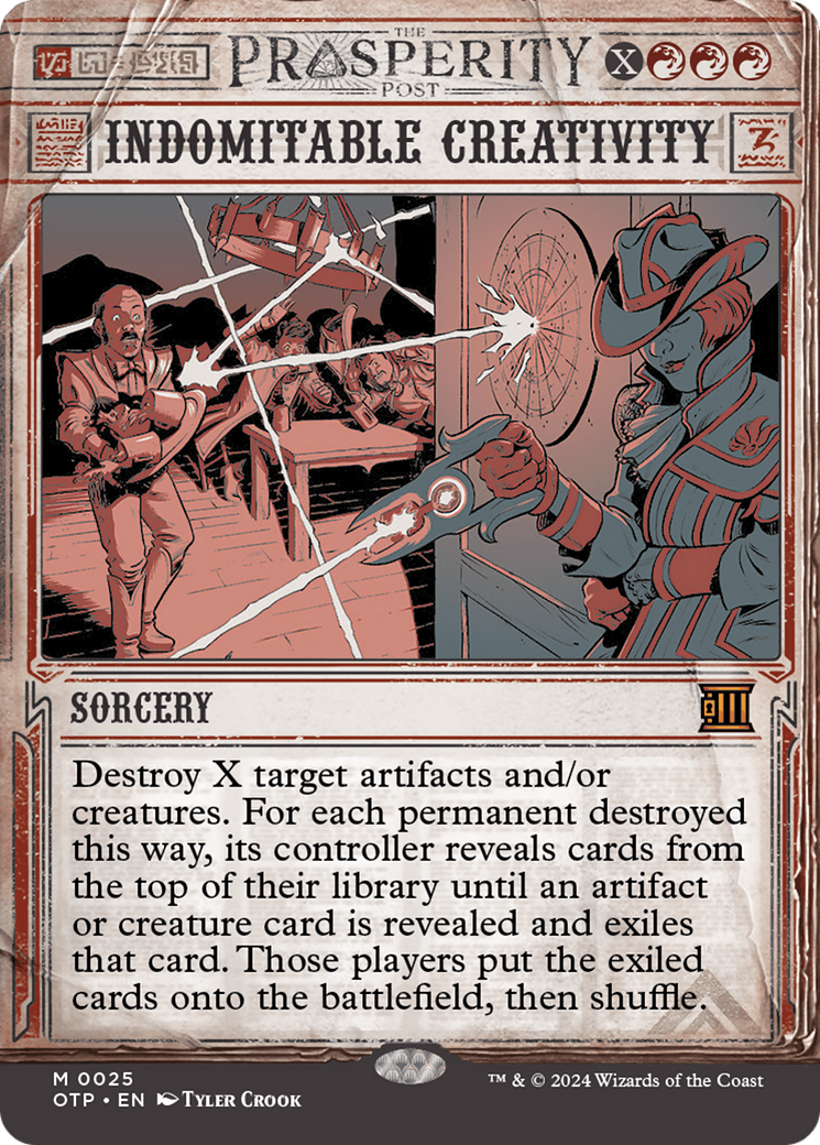 Indomitable Creativity [Outlaws of Thunder Junction: Breaking News] | Devastation Store