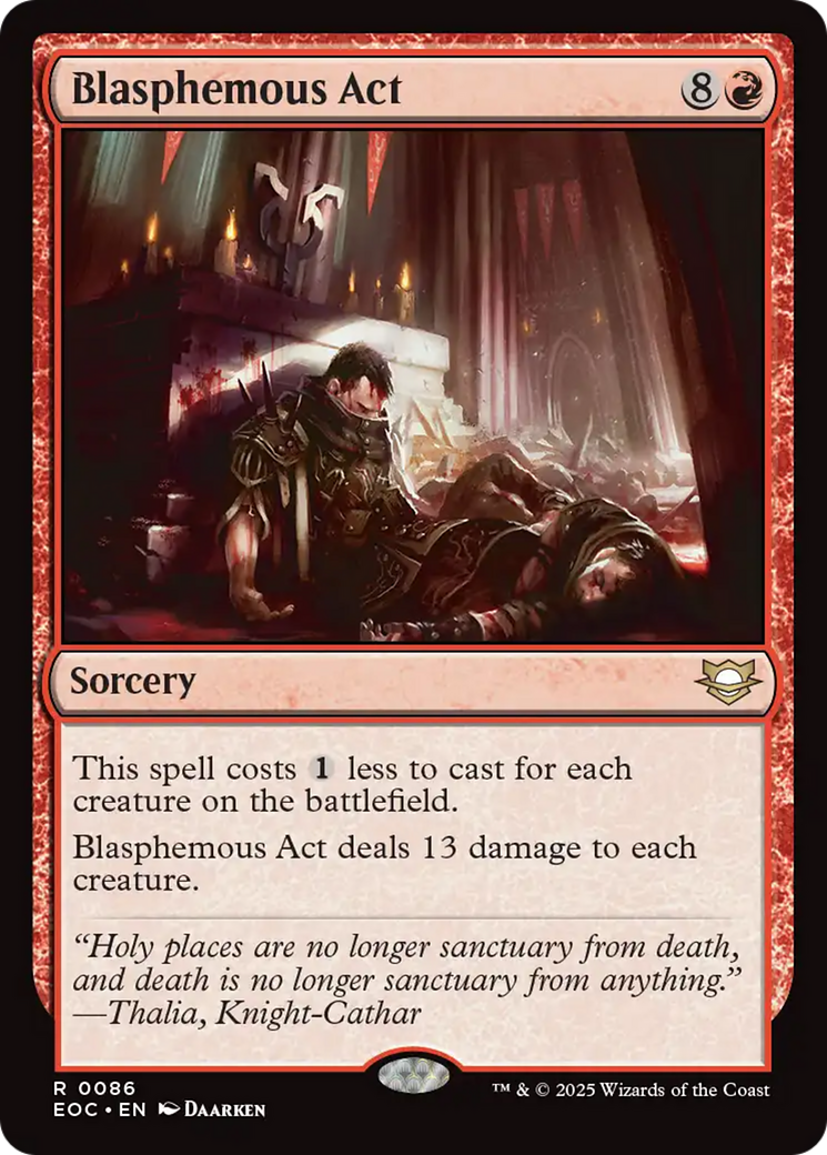 Blasphemous Act [Edge of Eternities Commander] | Devastation Store