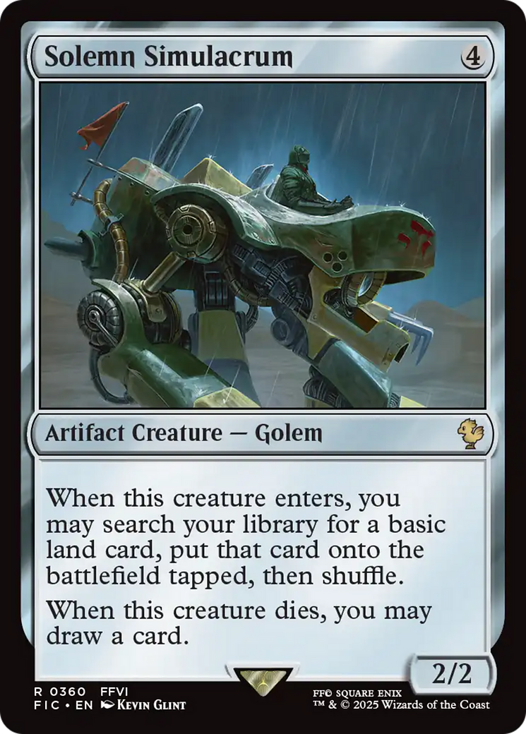 Solemn Simulacrum [FINAL FANTASY Commander] | Devastation Store