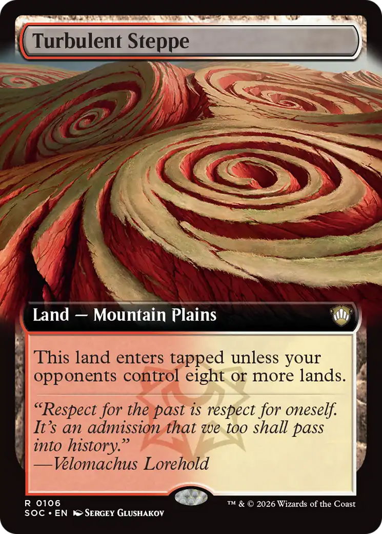 Turbulent Steppe (Extended Art) [Secrets of Strixhaven Commander] | Devastation Store