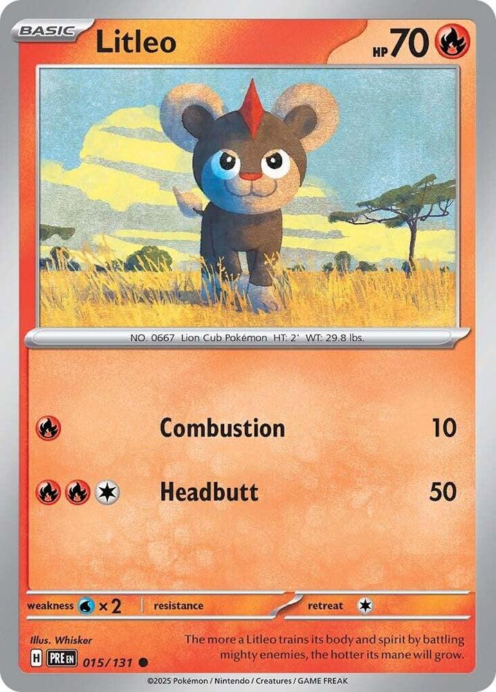 Litleo (015/131) [Scarlet & Violet: Prismatic Evolutions] | Devastation Store