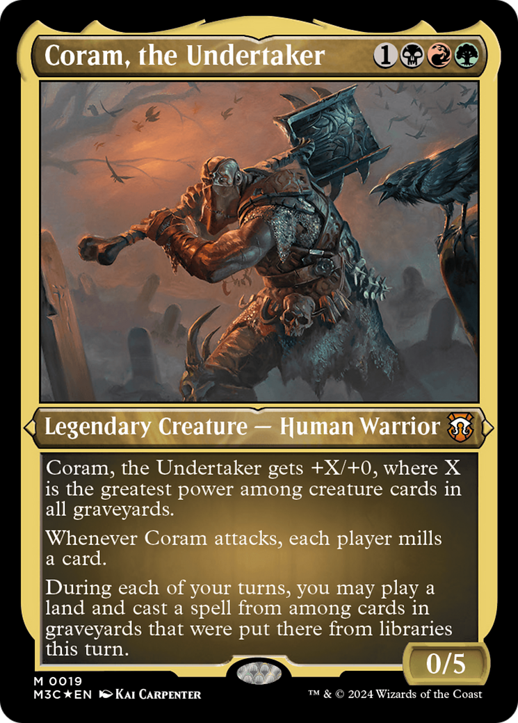 Coram, the Undertaker (Foil Etched) [Modern Horizons 3 Commander] | Devastation Store