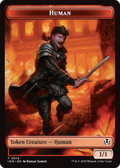 Elemental // Human (0014) Double-Sided Token [Innistrad Remastered Tokens] | Devastation Store