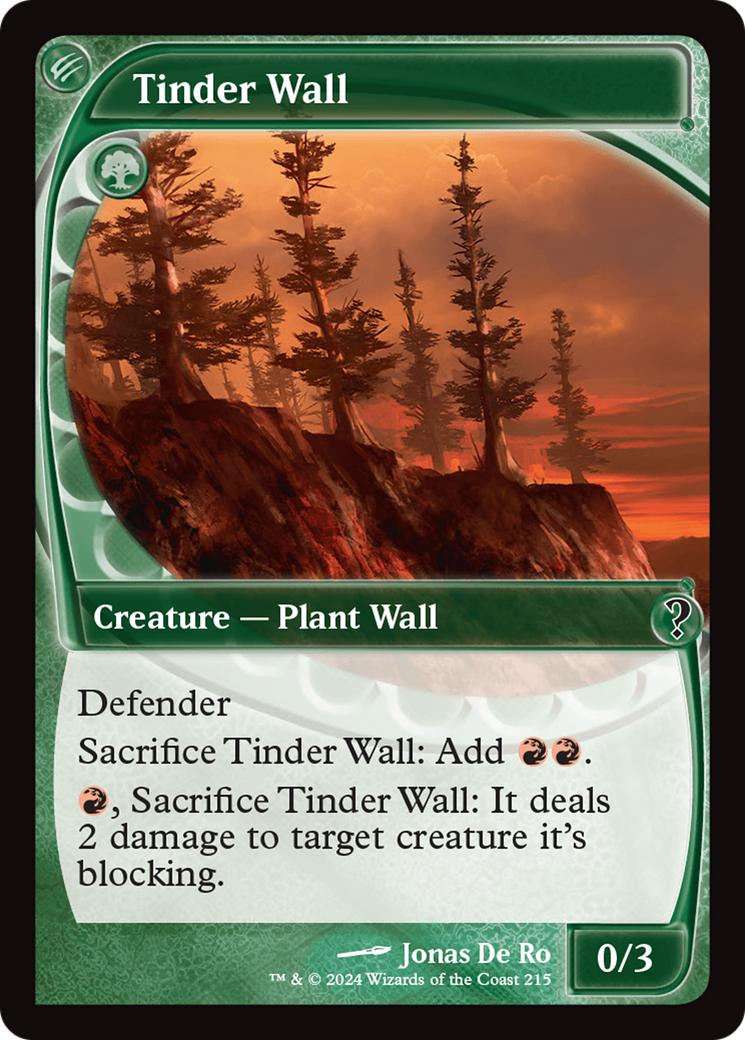Tinder Wall (Future Sight) [Mystery Booster 2] | Devastation Store