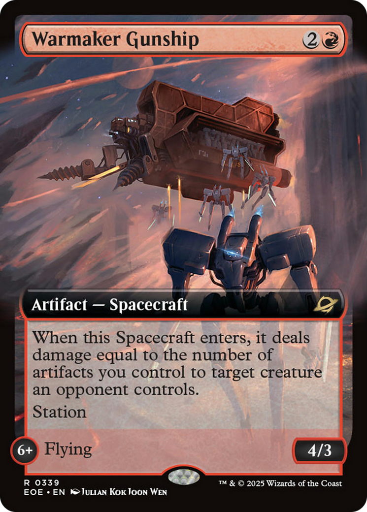 Warmaker Gunship (Extended Art) [Edge of Eternities] | Devastation Store
