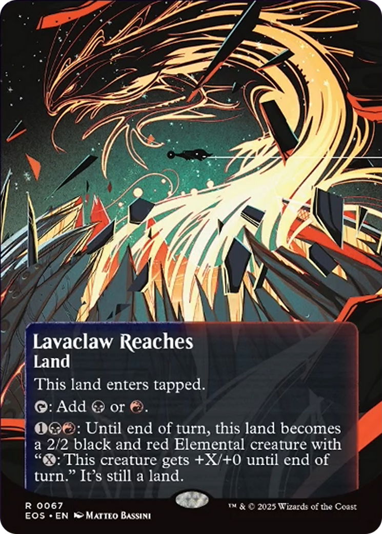 Lavaclaw Reaches (0067) (Borderless) [Edge of Eternities: Stellar Sights] | Devastation Store