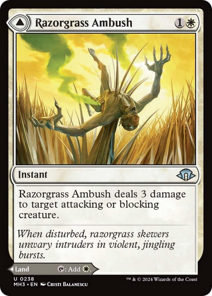Razorgrass Ambush // Razorgrass Field [Modern Horizons 3] | Devastation Store