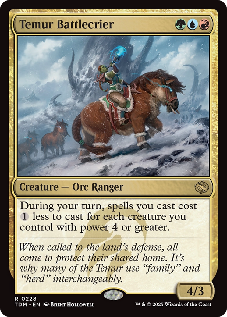 Temur Battlecrier [Tarkir: Dragonstorm] | Devastation Store