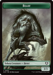Clue // Beast (0005) Double-Sided Token [Edge of Eternities Commander Tokens] | Devastation Store