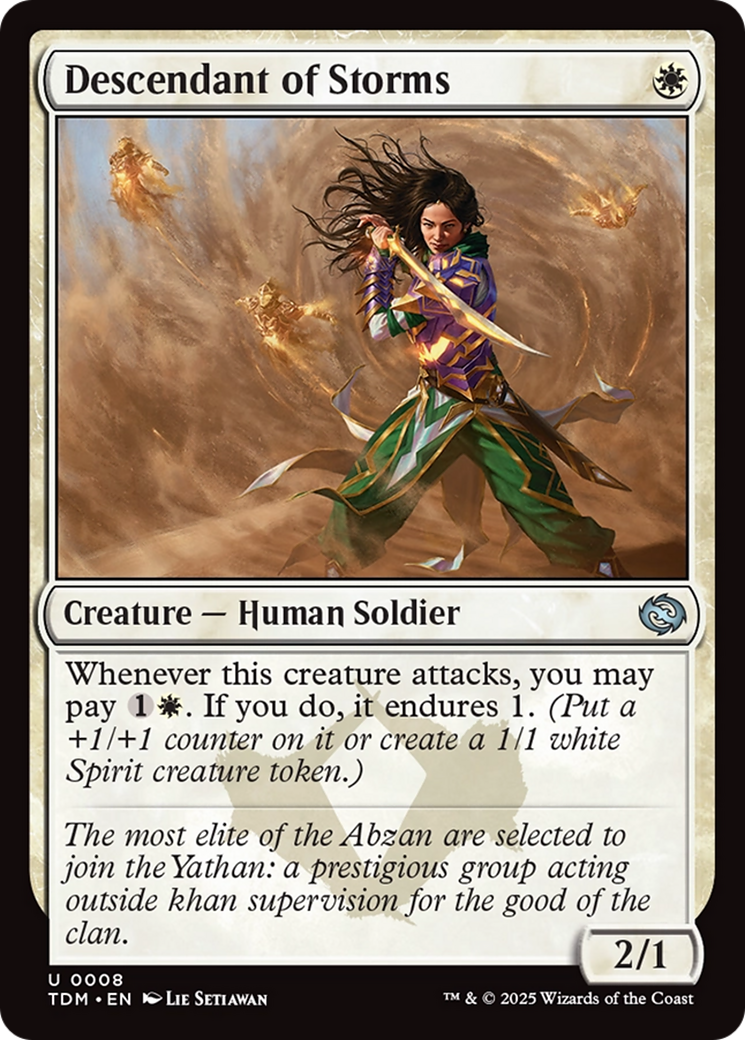 Descendant of Storms [Tarkir: Dragonstorm] | Devastation Store