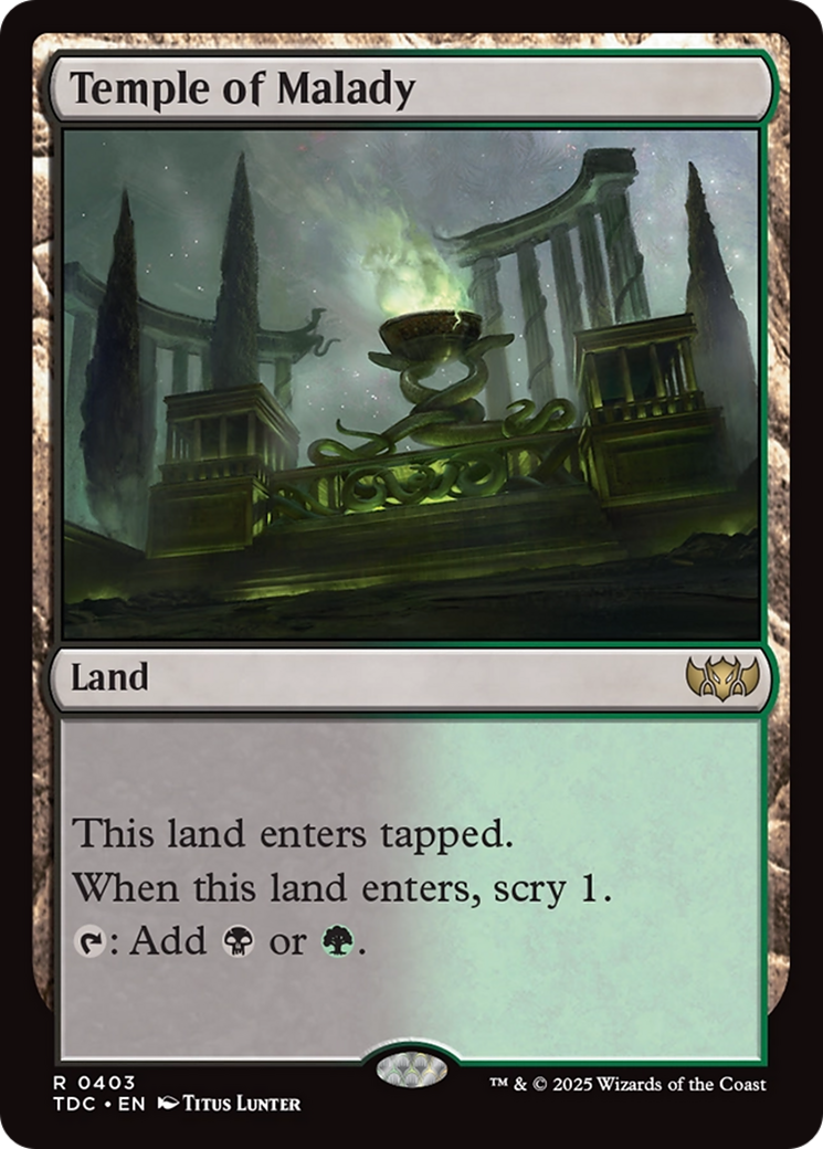 Temple of Malady [Tarkir: Dragonstorm Commander] | Devastation Store