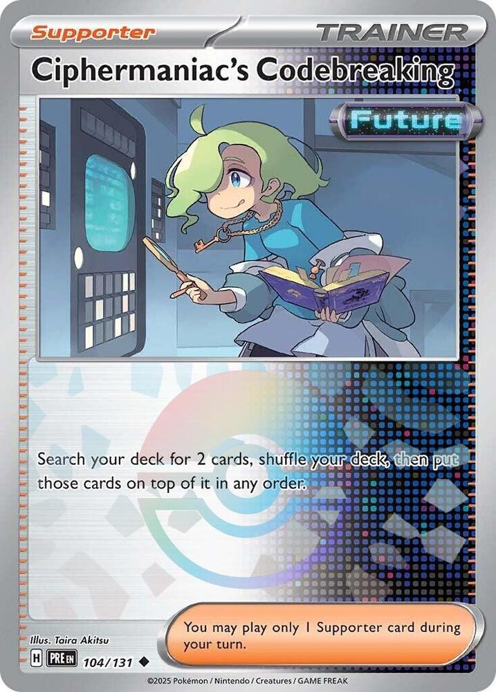 Ciphermaniac's Codebreaking (104/131) (Poke Ball Pattern) [Scarlet & Violet: Prismatic Evolutions] | Devastation Store