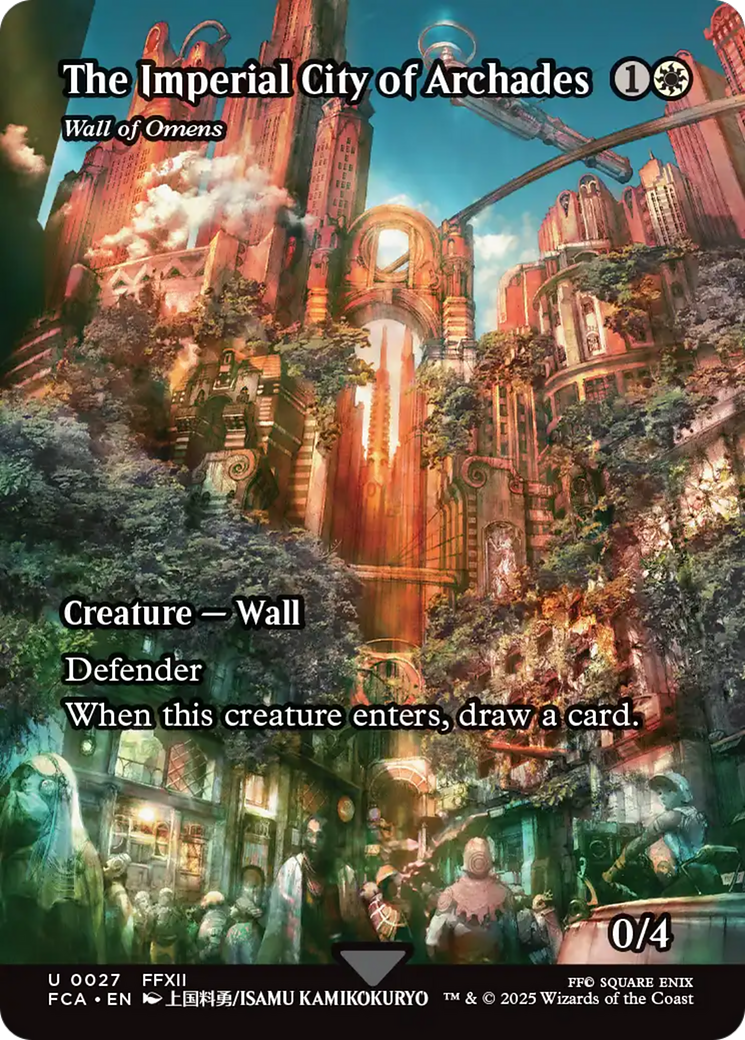 Wall of Omens - The Imperial City of Archades (Showcase) [FINAL FANTASY : Through the Ages] | Devastation Store