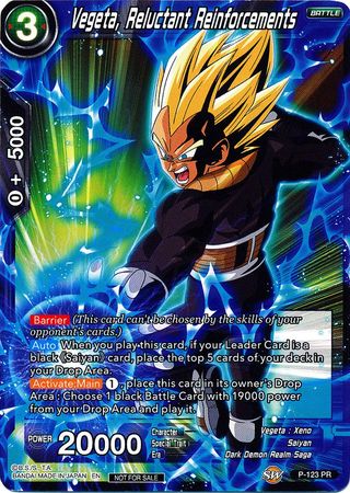 Vegeta, Reluctant Reinforcements (Power Booster) (P-123) [Promotion Cards] | Devastation Store