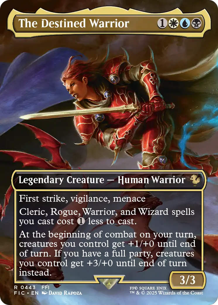 The Destined Warrior (Borderless) [FINAL FANTASY Commander] | Devastation Store