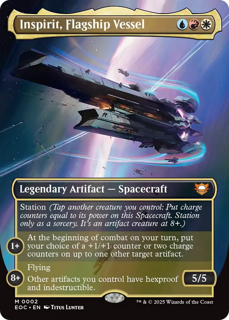 Inspirit, Flagship Vessel (Borderless) [Edge of Eternities Commander] | Devastation Store