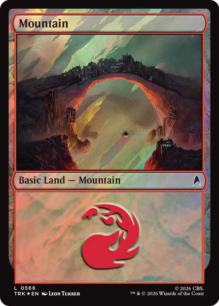 Mountain (0566) (Surge Foil) [Star Trek Commander] | Devastation Store