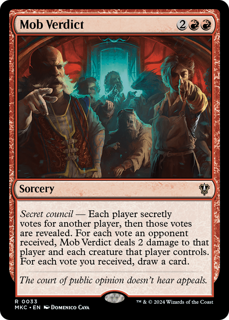 Mob Verdict [Murders at Karlov Manor Commander] | Devastation Store