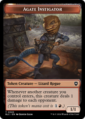 Agate Instigator // Rabbit Double-Sided Token [Bloomburrow Commander Tokens] | Devastation Store