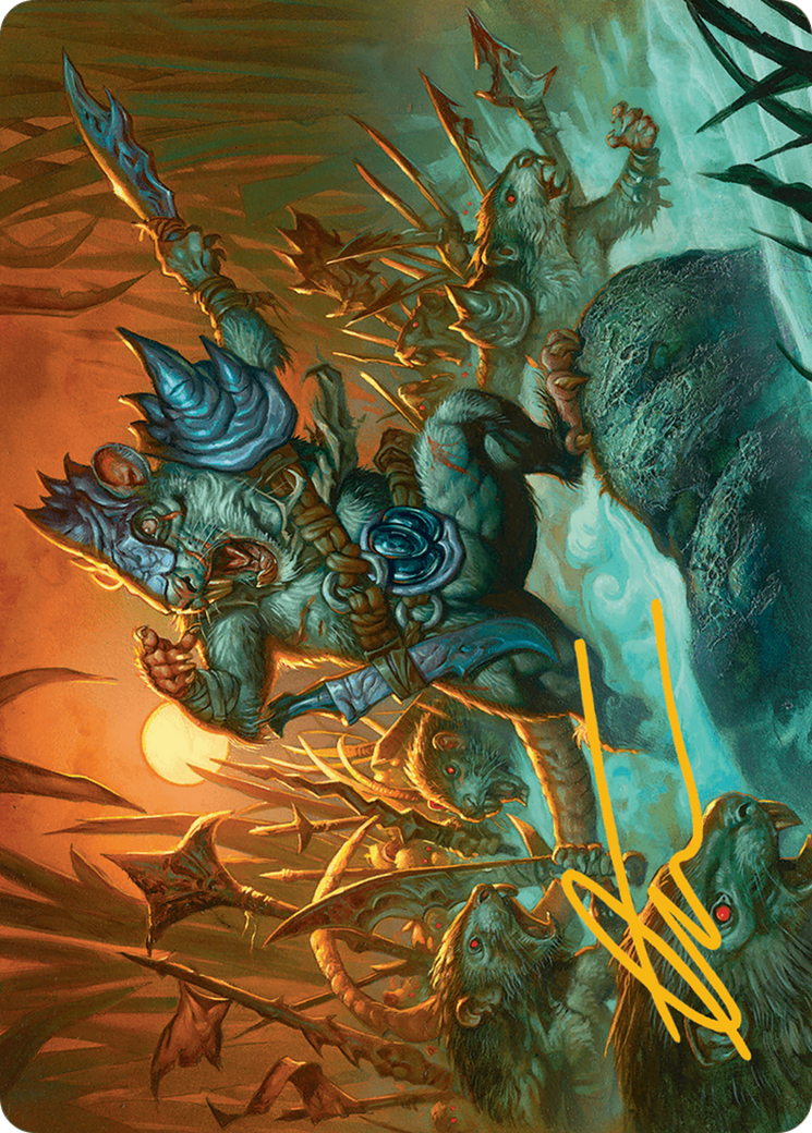 Persistent Marshstalker Art Card (Gold-Stamped Signature) [Bloomburrow Art Series] | Devastation Store