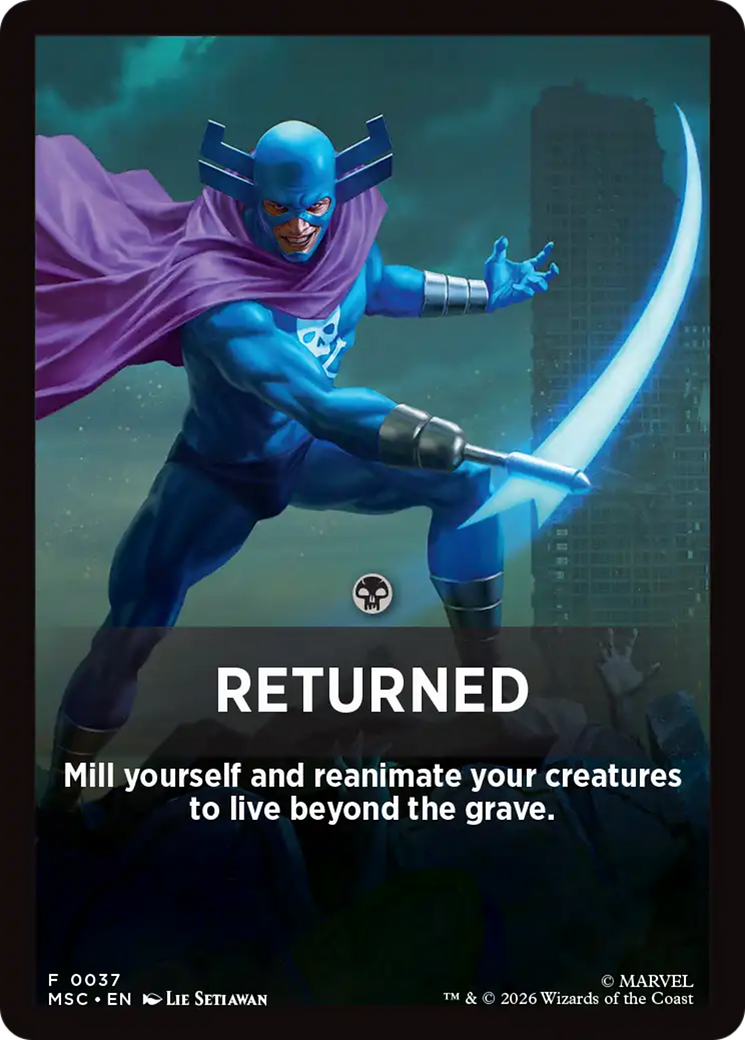 Returned Theme Card [Marvel Super Heroes Commander] | Devastation Store