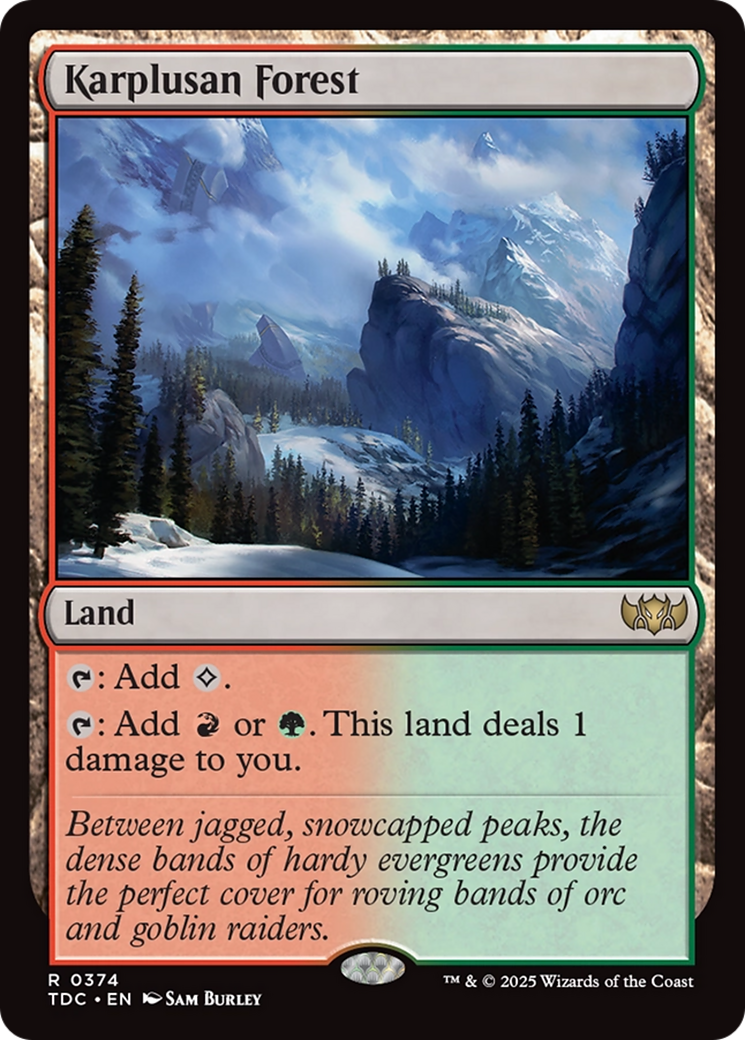 Karplusan Forest [Tarkir: Dragonstorm Commander] | Devastation Store