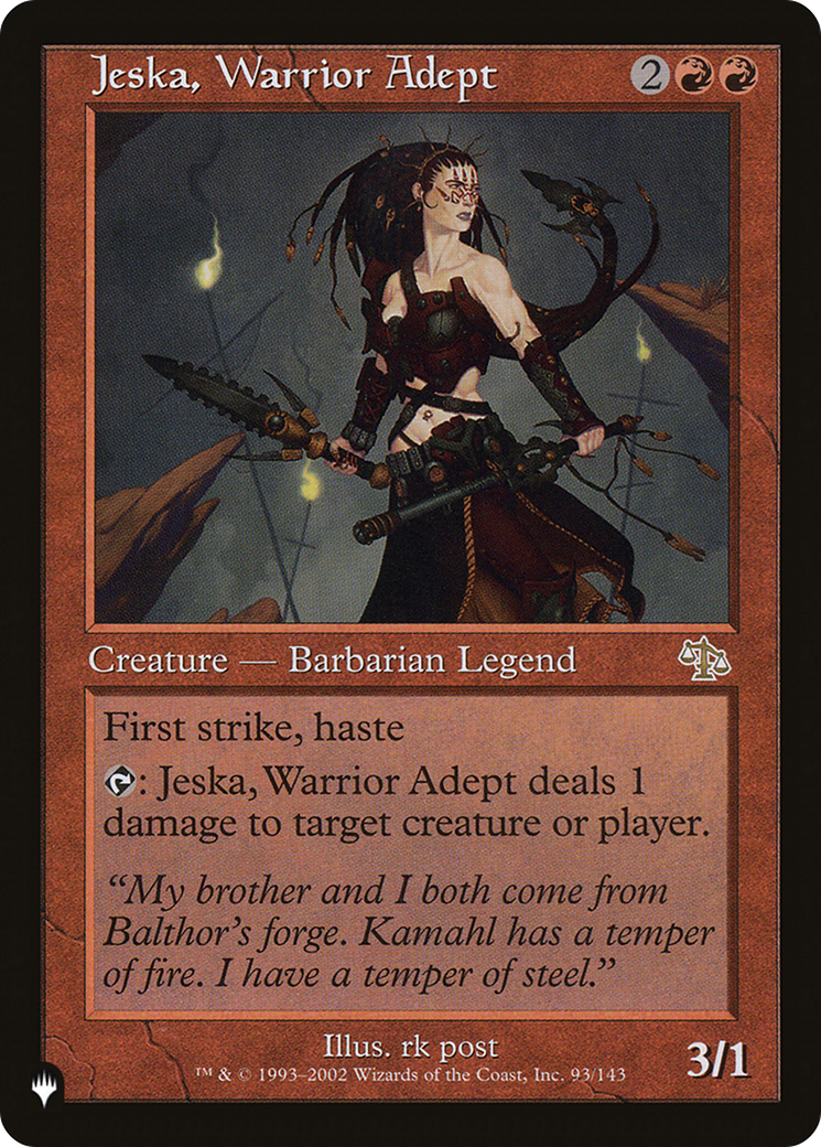 Jeska, Warrior Adept [The List] | Devastation Store