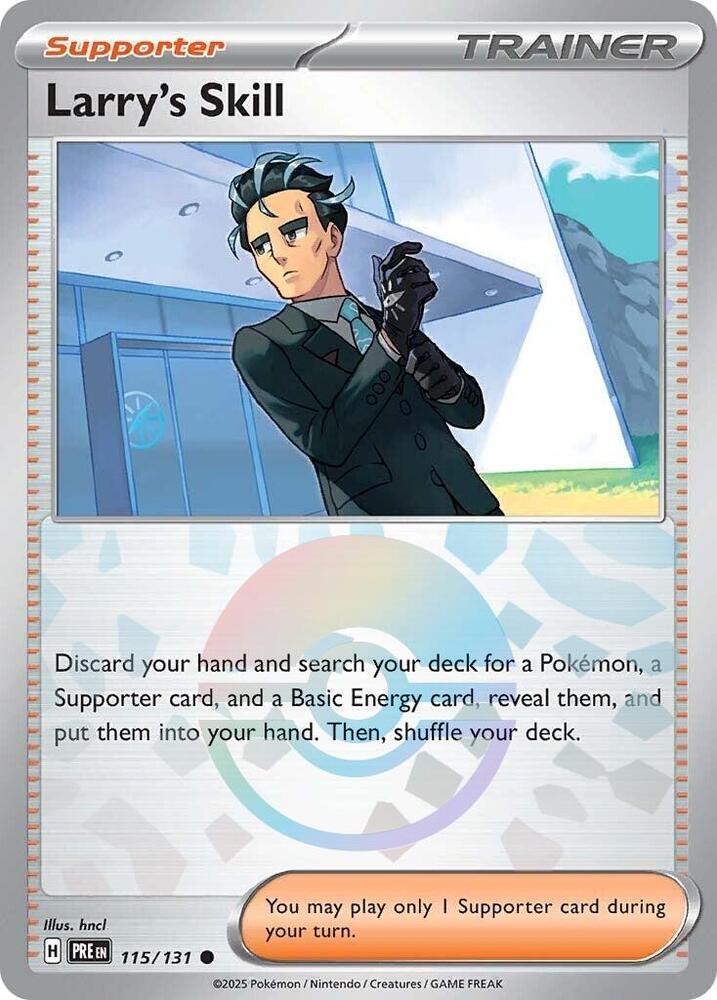 Larry's Skill (115/131) (Poke Ball Pattern) [Scarlet & Violet: Prismatic Evolutions] | Devastation Store