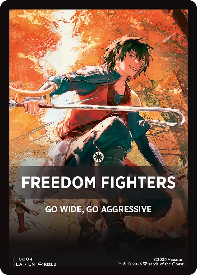 Freedom Fighters Theme Card [Avatar: The Last Airbender Tokens] | Devastation Store