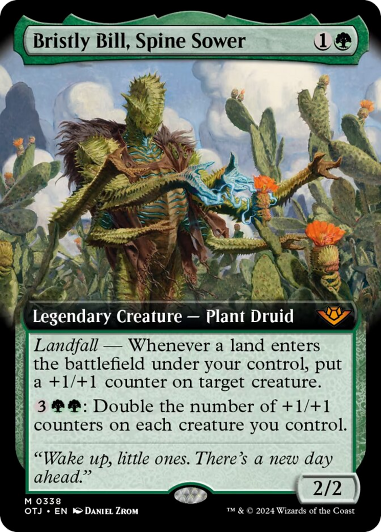 Bristly Bill, Spine Sower (Extended Art) [Outlaws of Thunder Junction] | Devastation Store
