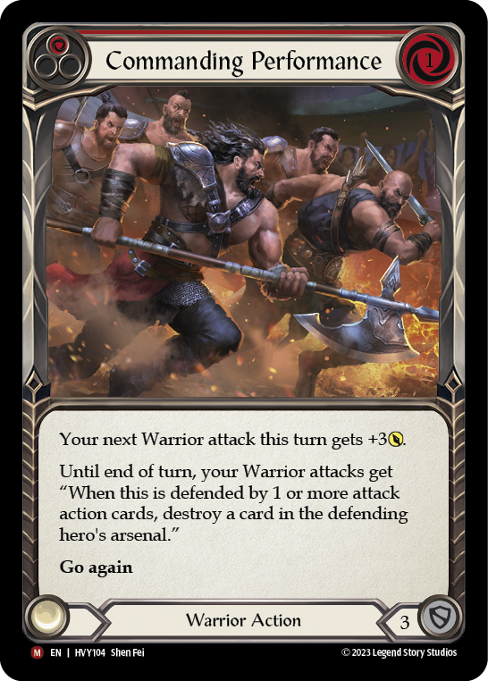Commanding Performance [HVY104] (Heavy Hitters)  Rainbow Foil | Devastation Store