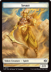 Spirit (0006) // Spirit (0007) Double-Sided Token [Tarkir: Dragonstorm Tokens] | Devastation Store