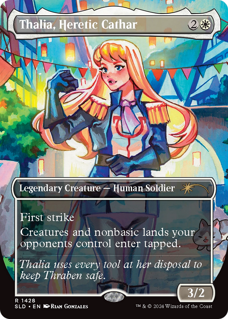 Thalia, Heretic Cathar (Rainbow Foil) [Secret Lair Drop Series] | Devastation Store