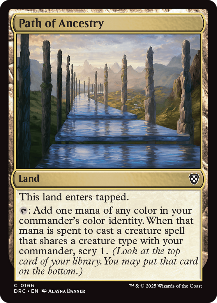 Path of Ancestry (0166) [Aetherdrift Commander] | Devastation Store