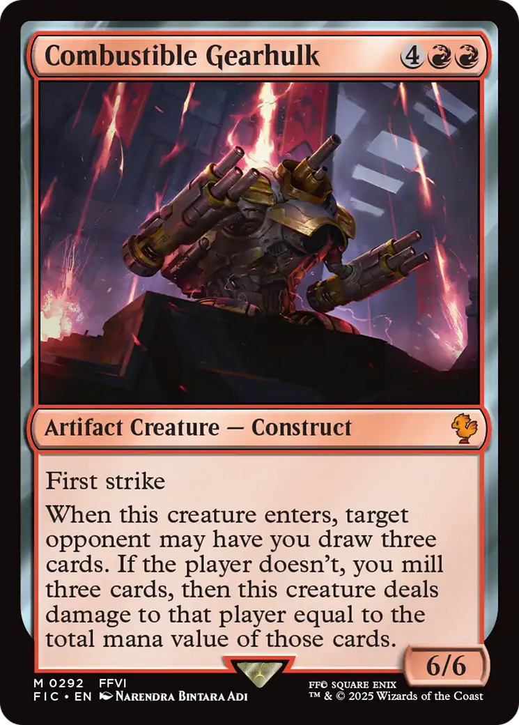 Combustible Gearhulk [FINAL FANTASY Commander] | Devastation Store