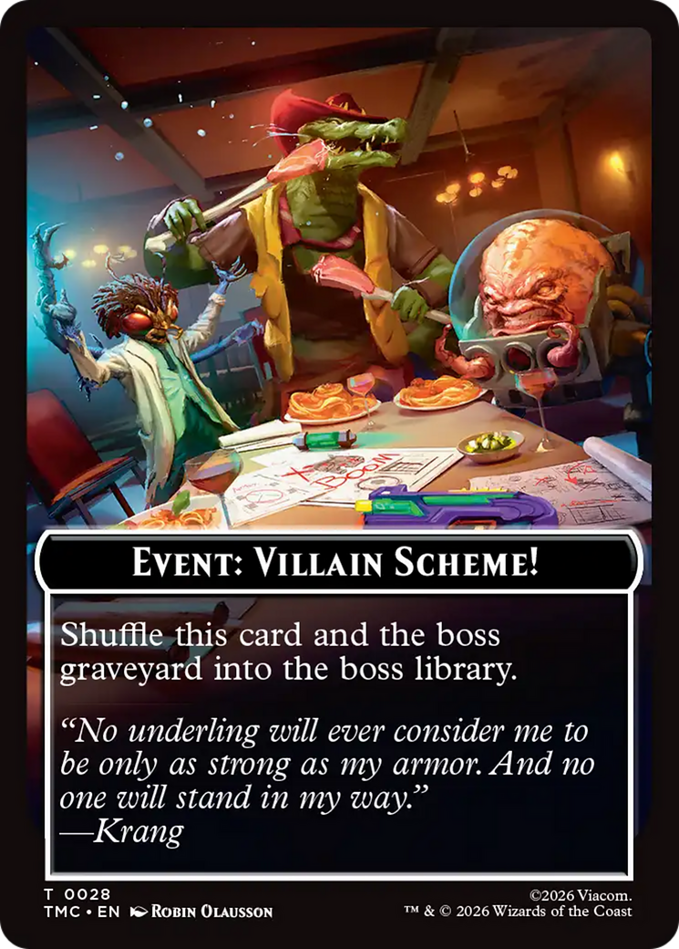 Event: Villain Scheme! [Teenage Mutant Ninja Turtles Commander Tokens] | Devastation Store