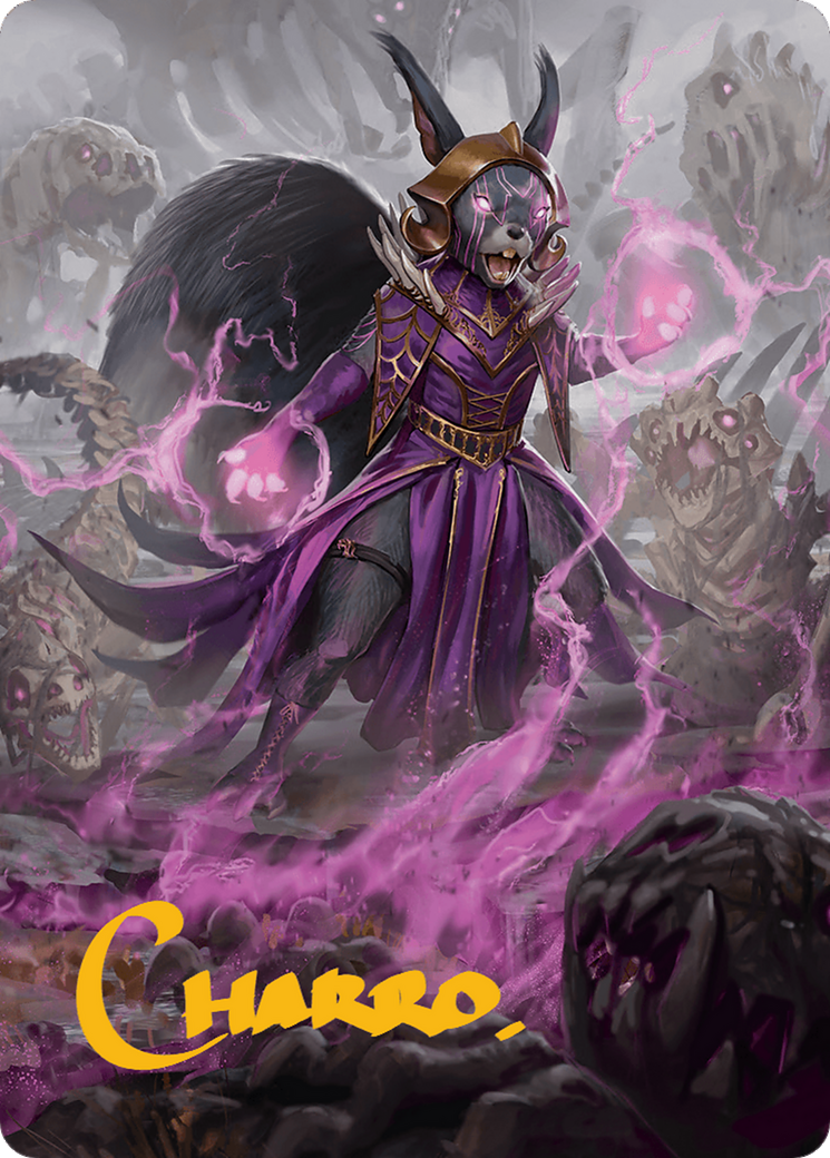 Liliana of the Dark Realms Art Card (Gold-Stamped Signature) [Bloomburrow Art Series] | Devastation Store
