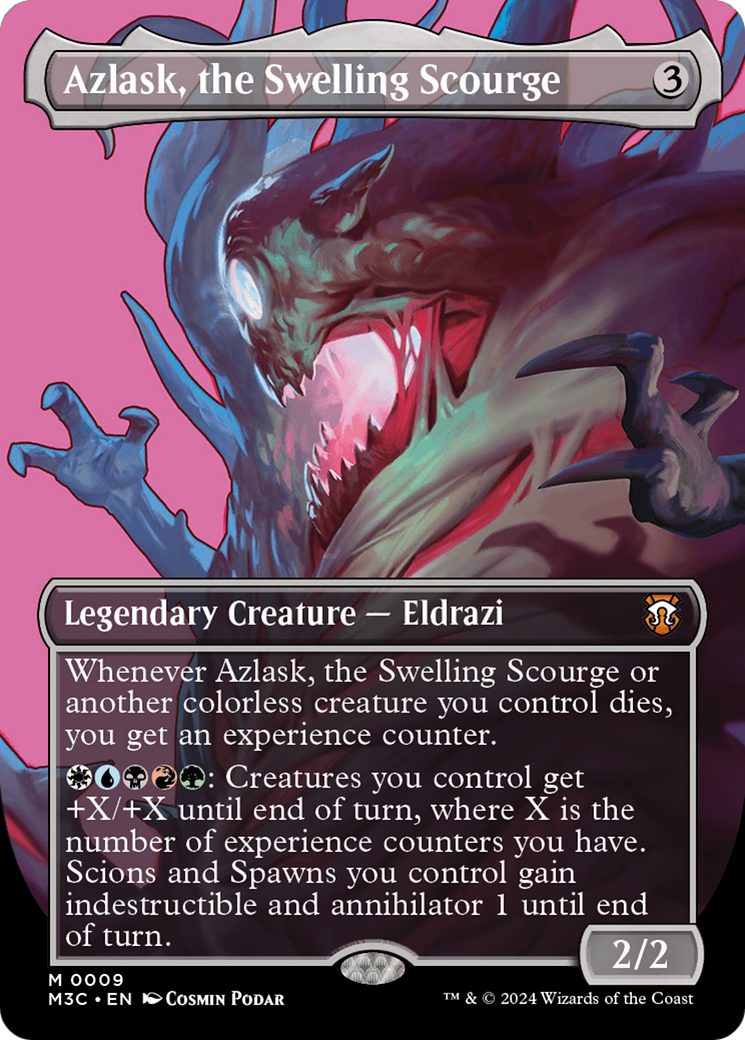 Azlask, the Swelling Scourge (Borderless) (Ripple Foil) [Modern Horizons 3 Commander] | Devastation Store
