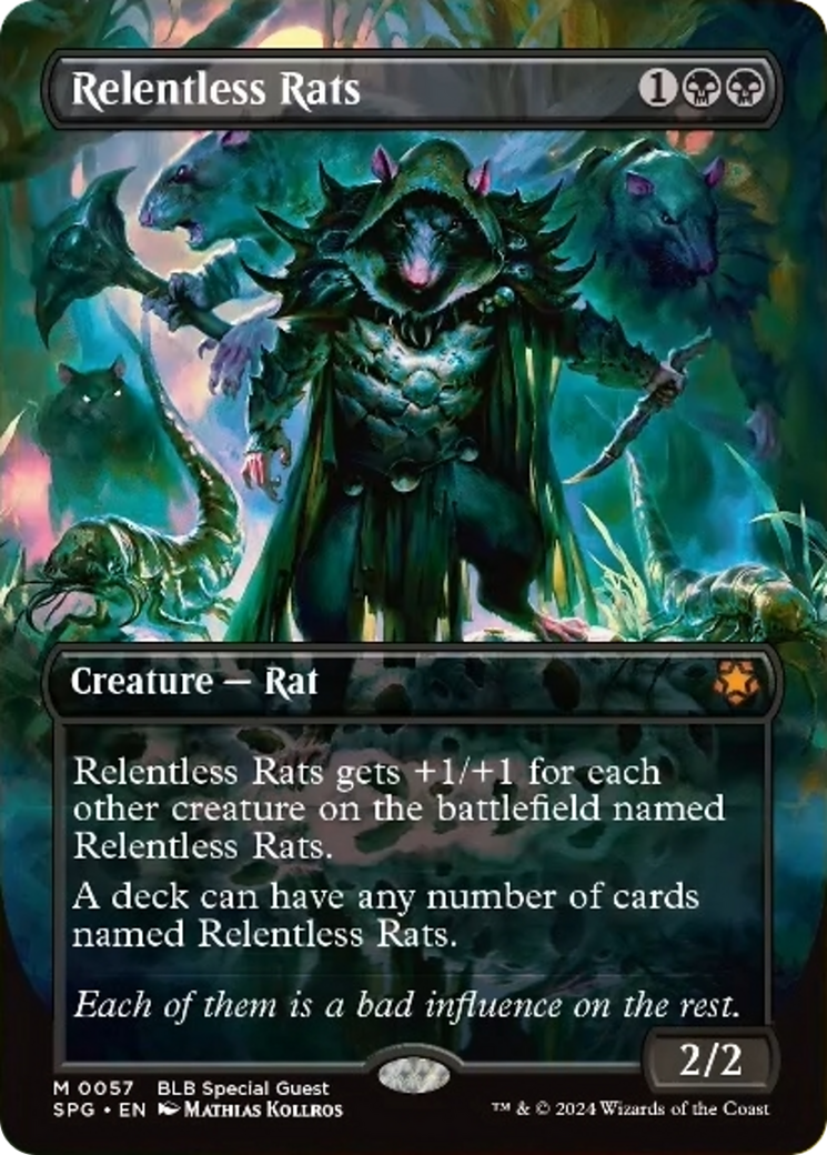 Relentless Rats (Borderless) [Bloomburrow Special Guests] | Devastation Store
