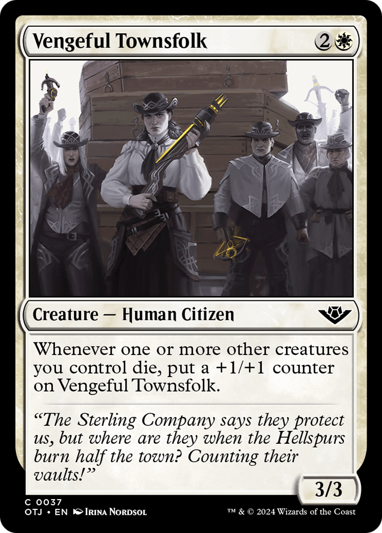 Vengeful Townsfolk [Outlaws of Thunder Junction] | Devastation Store