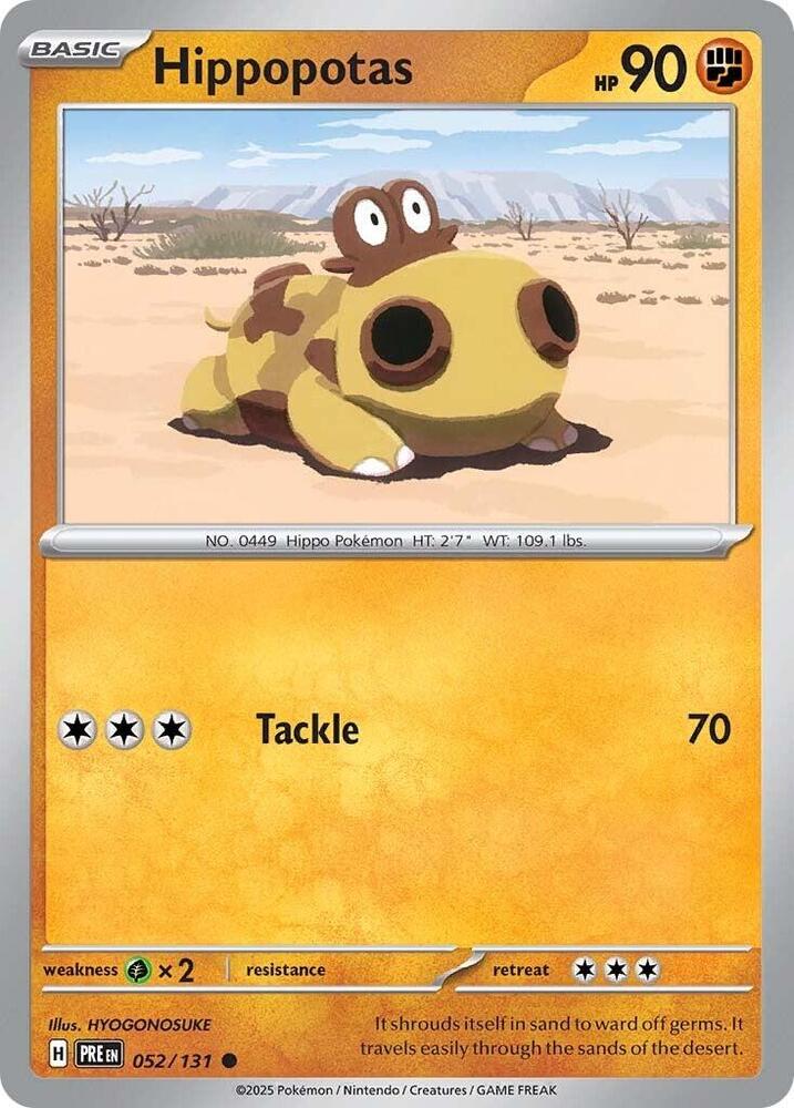 Hippopotas (052/131) [Scarlet & Violet: Prismatic Evolutions] | Devastation Store