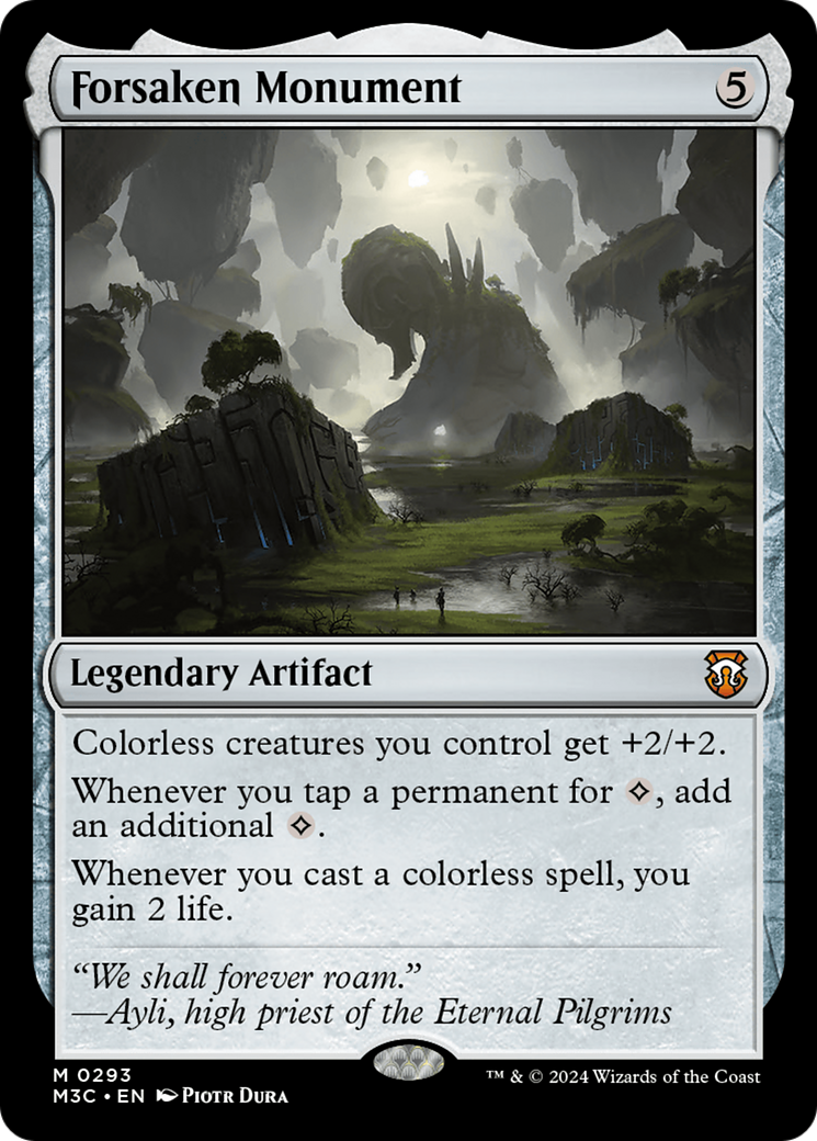 Forsaken Monument (Ripple Foil) [Modern Horizons 3 Commander] | Devastation Store