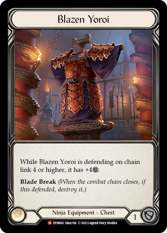 Blazen Yoroi [DYN045] (Dynasty)  Rainbow Foil | Devastation Store