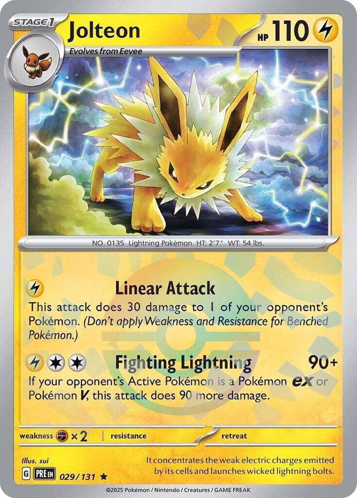 Jolteon (029/131) (Poke Ball Pattern) [Scarlet & Violet: Prismatic Evolutions] | Devastation Store